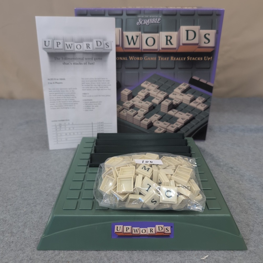 2002 Upwords 3Dimensional Word Game By Parker Brothers Complete - Picture 1 of 2